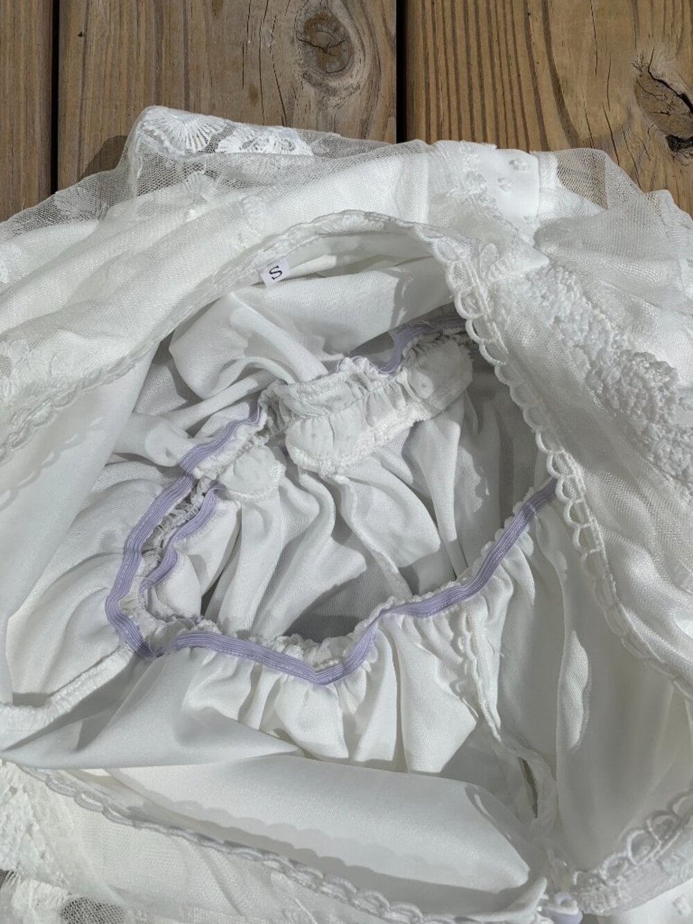 Vintage Boho Lace Wedding Dress Womens Small - Picture 16 of 16